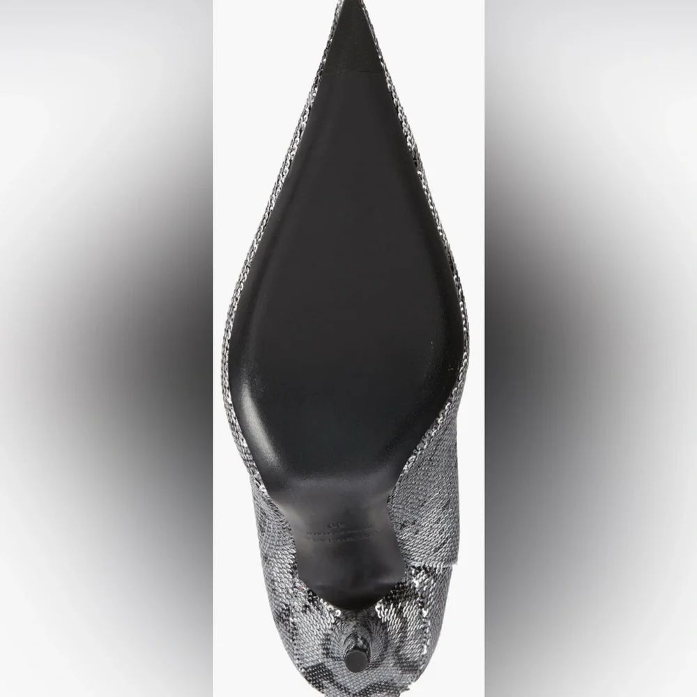 Balenciaga Sequin Noir Knife Sock Bootie Shoes 9US/39EU - Picture 4 of 13